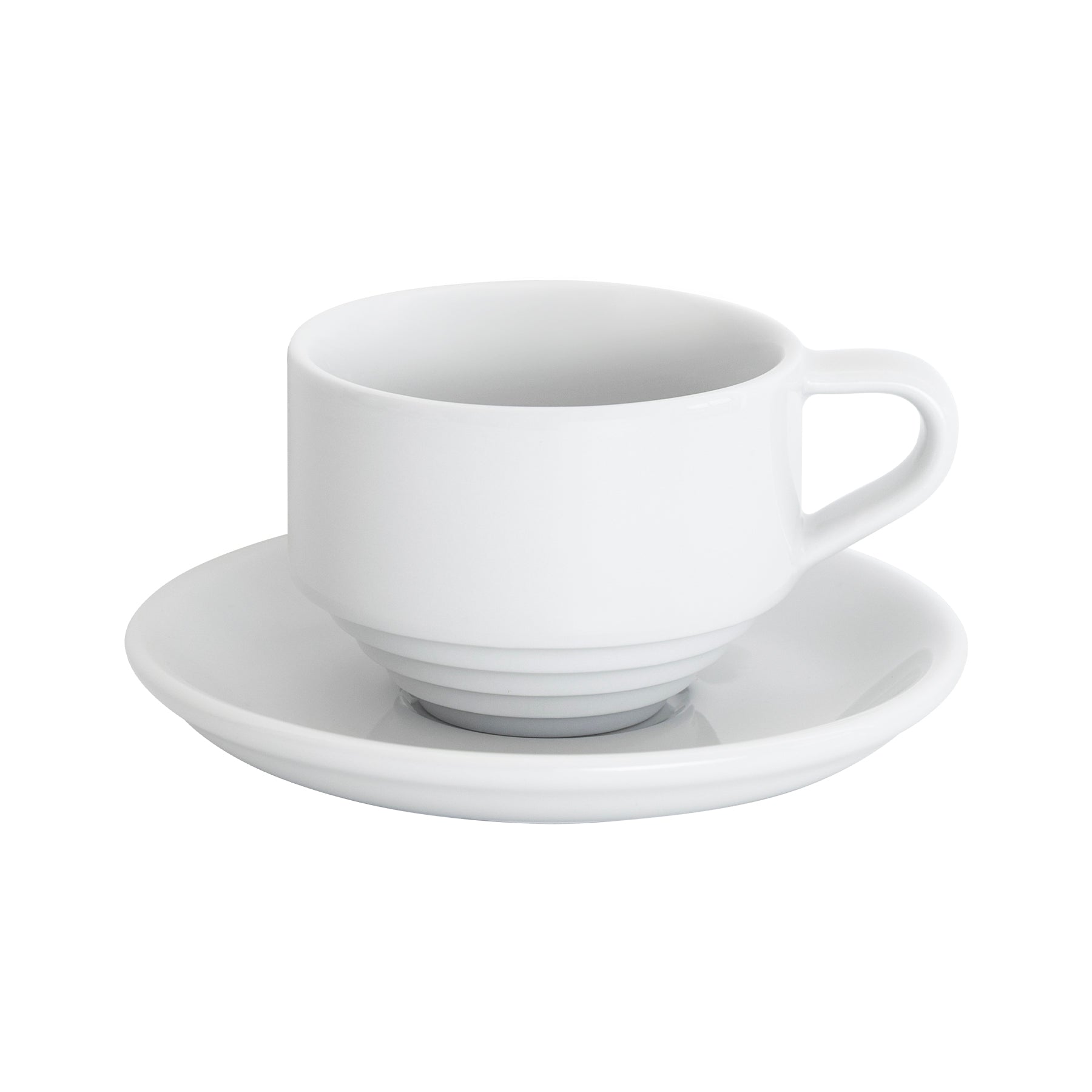 Loveramics Deco 13cm Shared Saucer - Cortado / Flat White / Cupping Bowl (White)