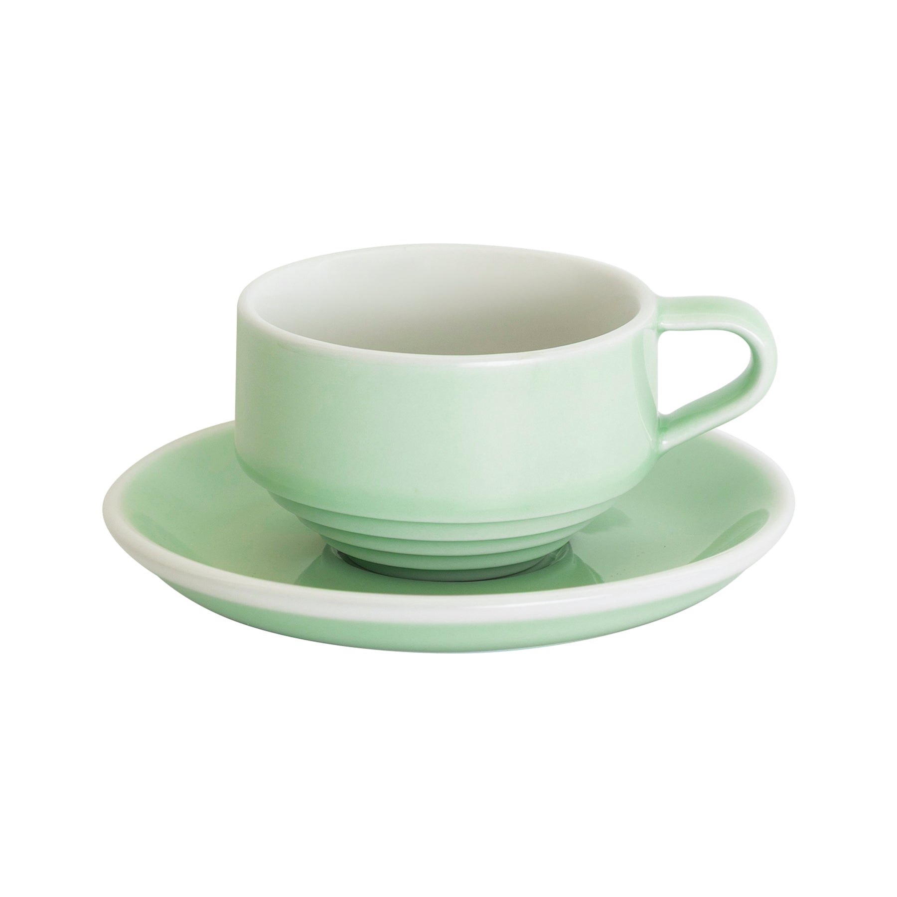 Loveramics Deco 13cm Shared Saucer - Cortado / Flat White / Cupping Bowl (Celadon Green)