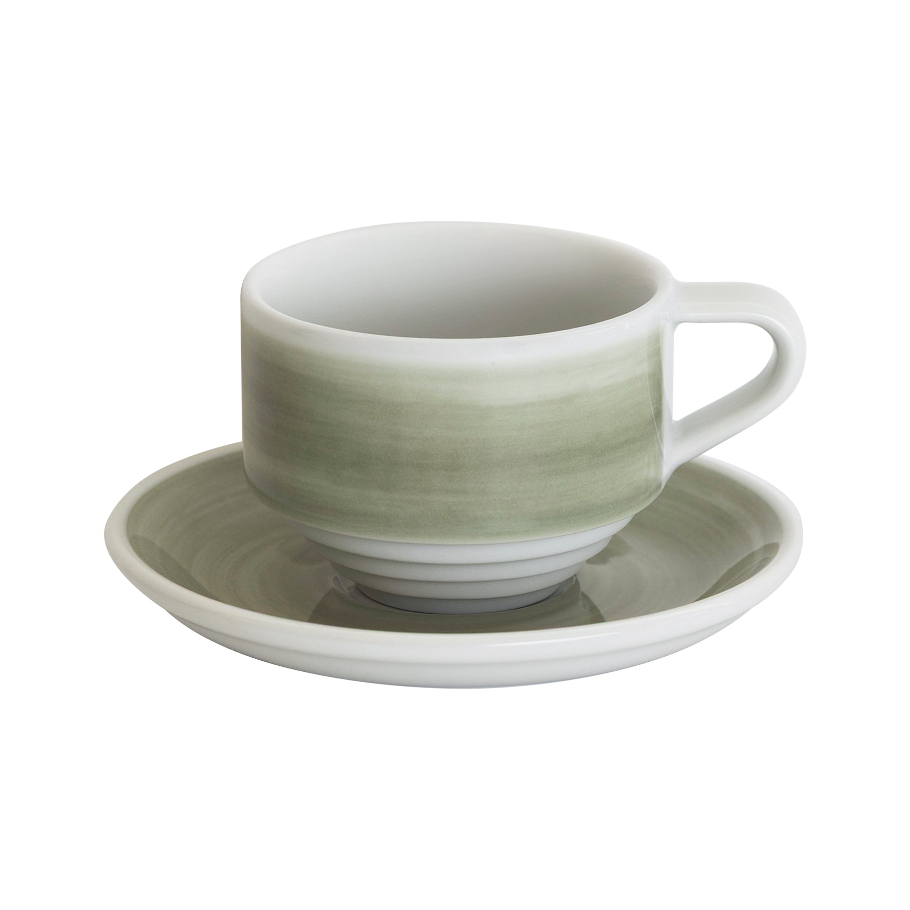 Loveramics Deco 165ml Flat White Cup (Grey Handpaint)