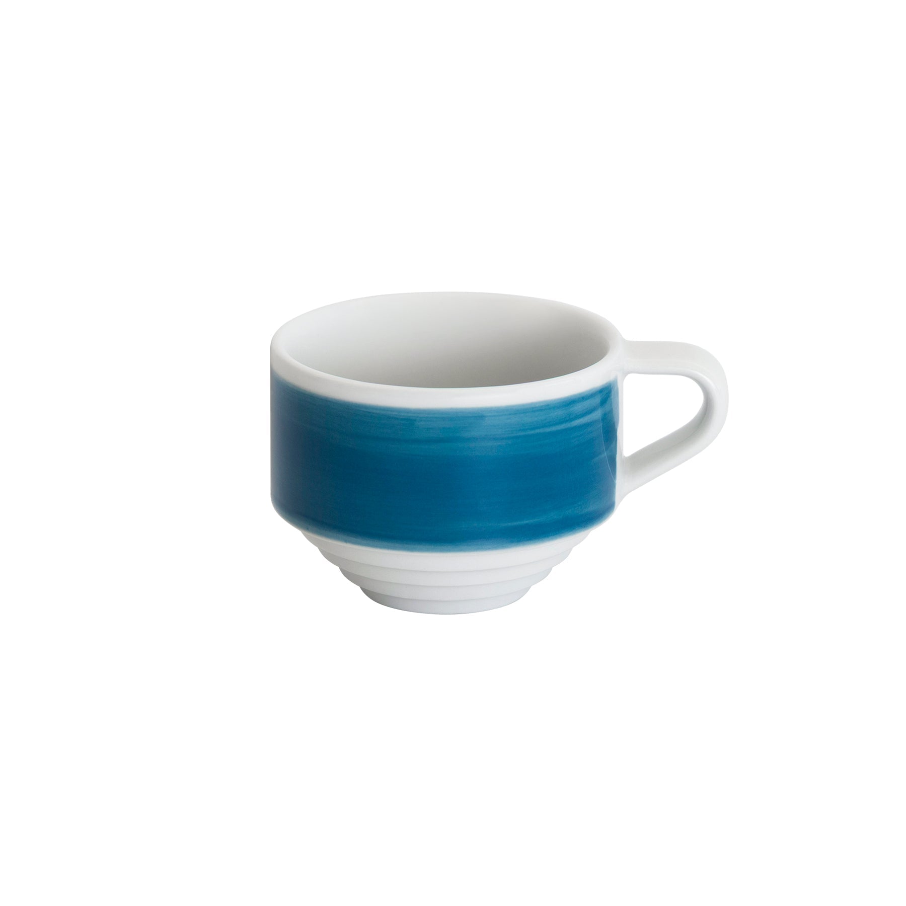 Loveramics Deco 165ml Flat White Cup (Blue Handpaint)