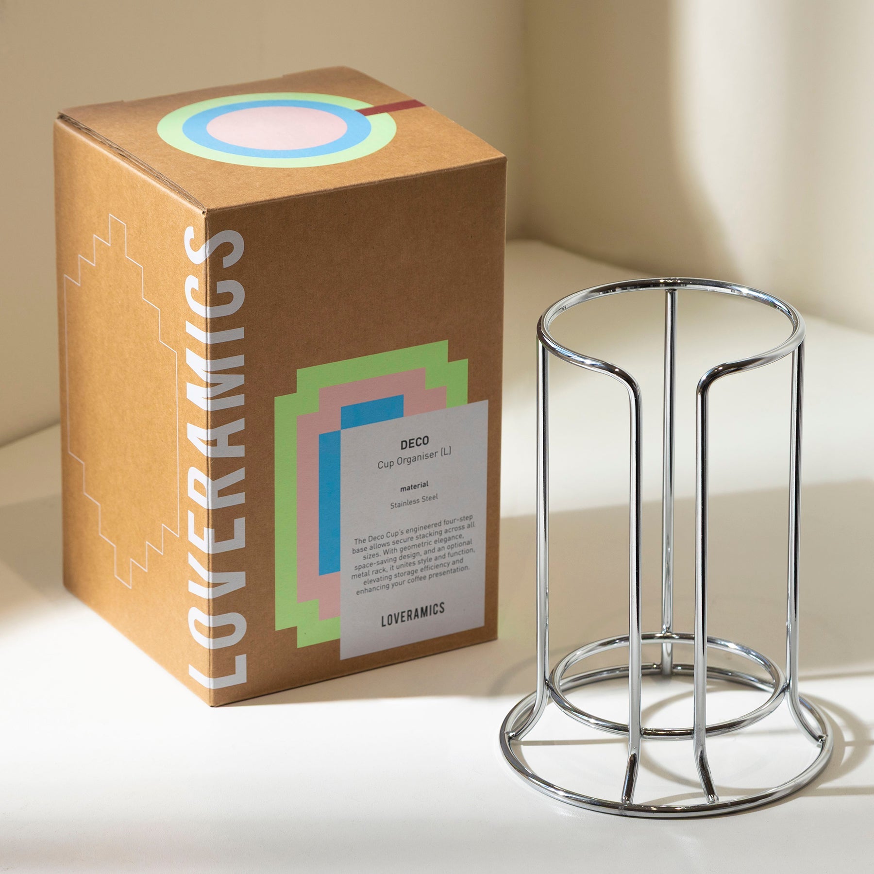 Loveramics Deco Cup Organiser - Cappuccino Cups (L)
