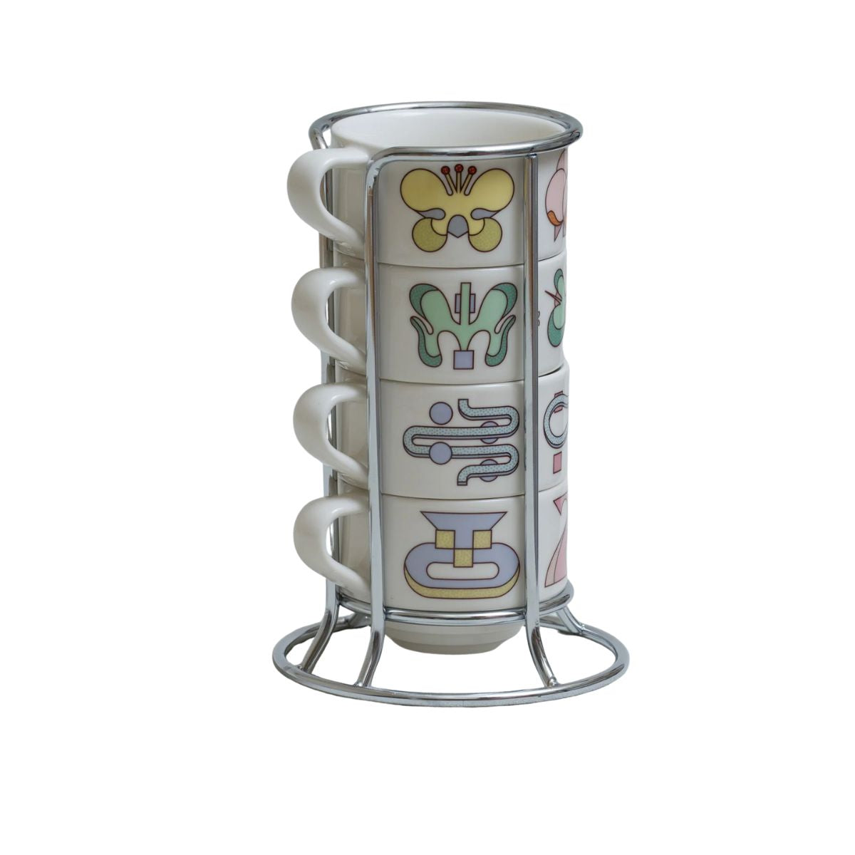 Loveramics Deco Botanical Story 165ml Flat White Cup Set (Beige)