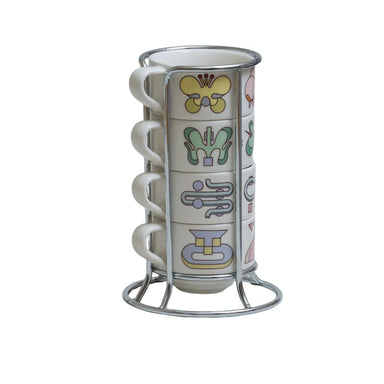 Loveramics Deco Botanical Story 165ml Flat White Cup Set (Beige)