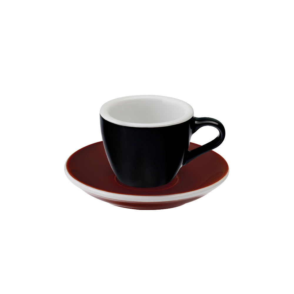 Loveramics Egg Espresso Cup (80ml) and Saucer (11.5cm) Set