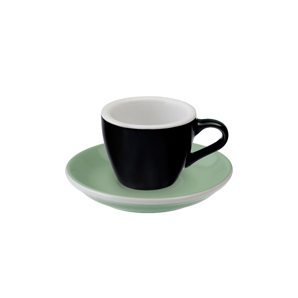 Loveramics Egg Espresso Cup (80ml) and Saucer (11.5cm) Set