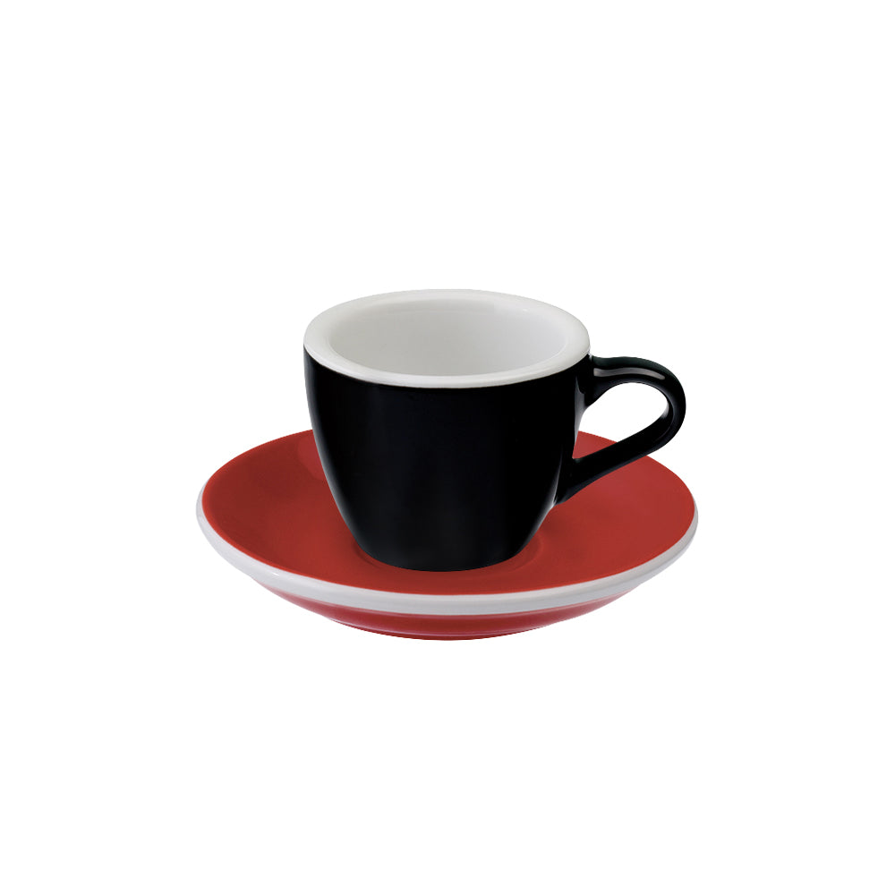 Loveramics Egg Espresso Cup (80ml) and Saucer (11.5cm) Set