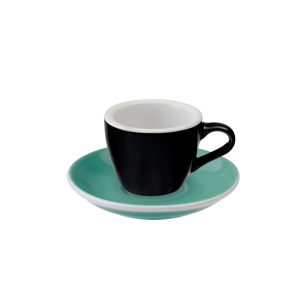 Loveramics Egg Espresso Cup (80ml) and Saucer (11.5cm) Set