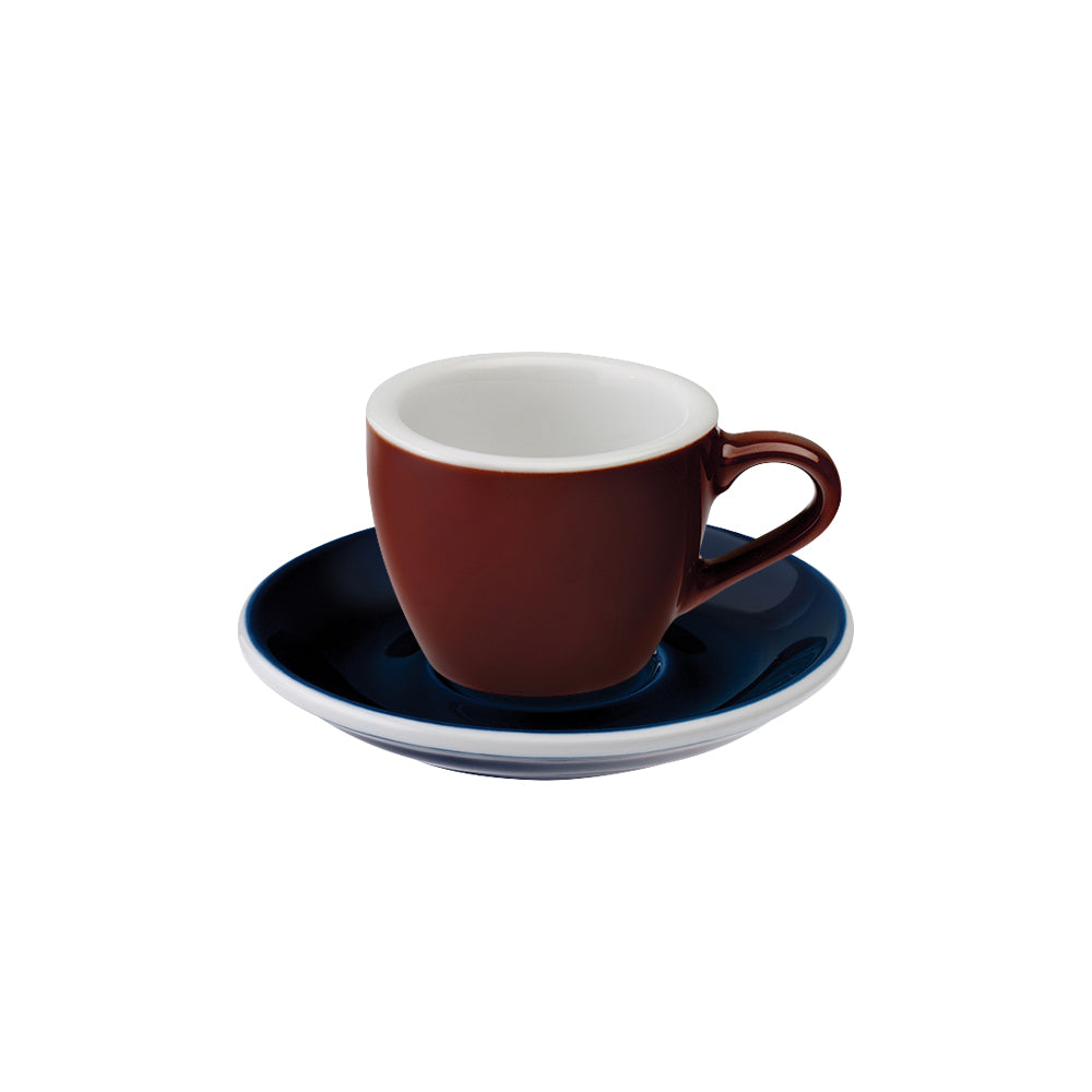 Loveramics Egg Espresso Cup (80ml) and Saucer (11.5cm) Set