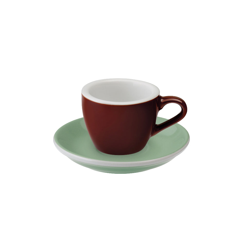 Loveramics Egg Espresso Cup (80ml) and Saucer (11.5cm) Set