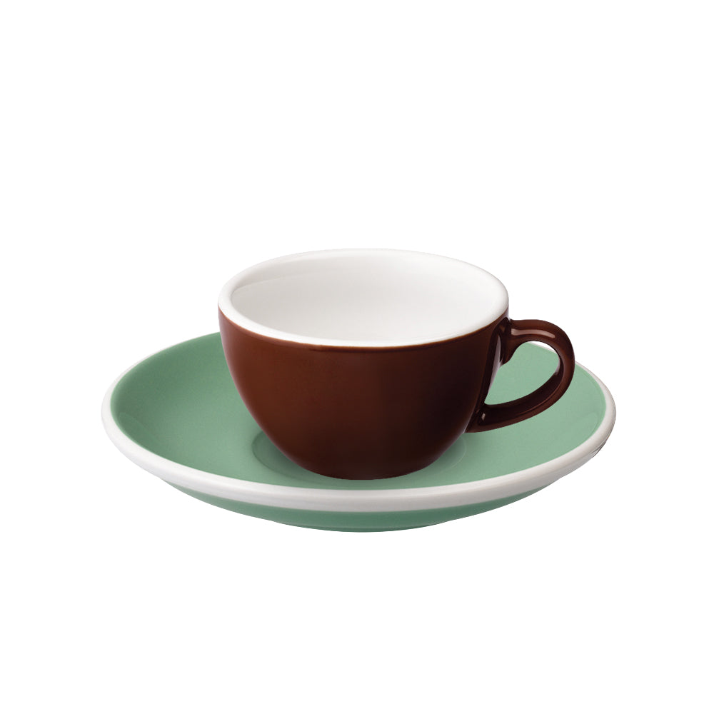 Loveramics Egg Flat White Cup (150ml) and Saucer (14.5cm) Set