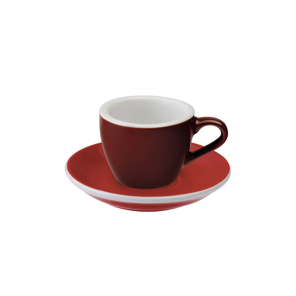 Loveramics Egg Espresso Cup (80ml) and Saucer (11.5cm) Set