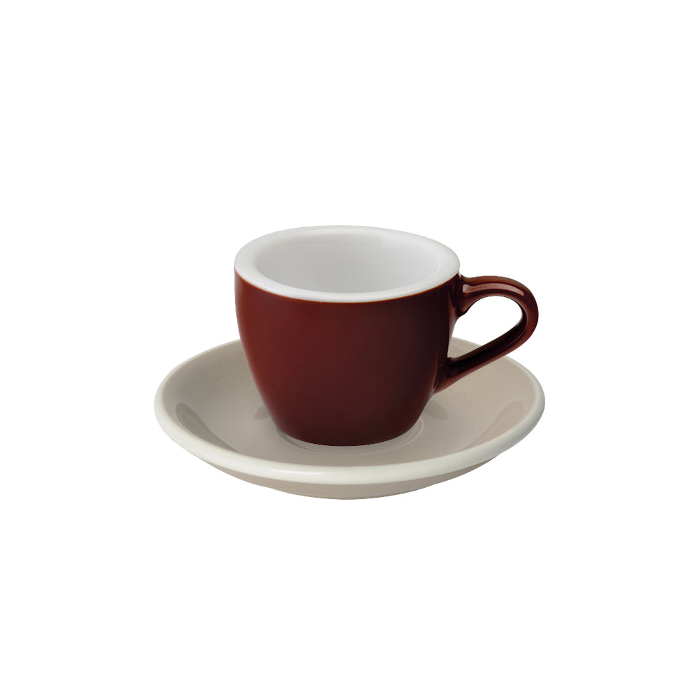 Loveramics Egg Espresso Cup (80ml) and Saucer (11.5cm) Set