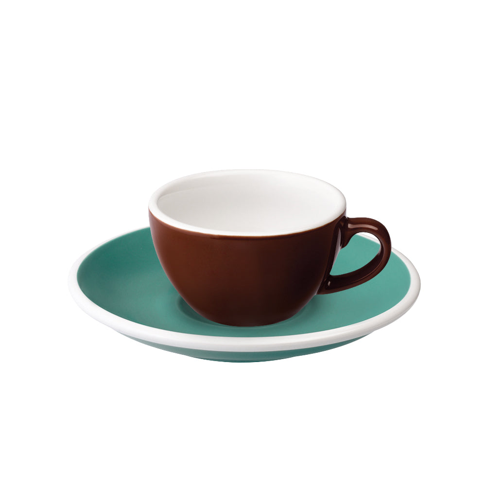 Loveramics Egg Flat White Cup (150ml) and Saucer (14.5cm) Set