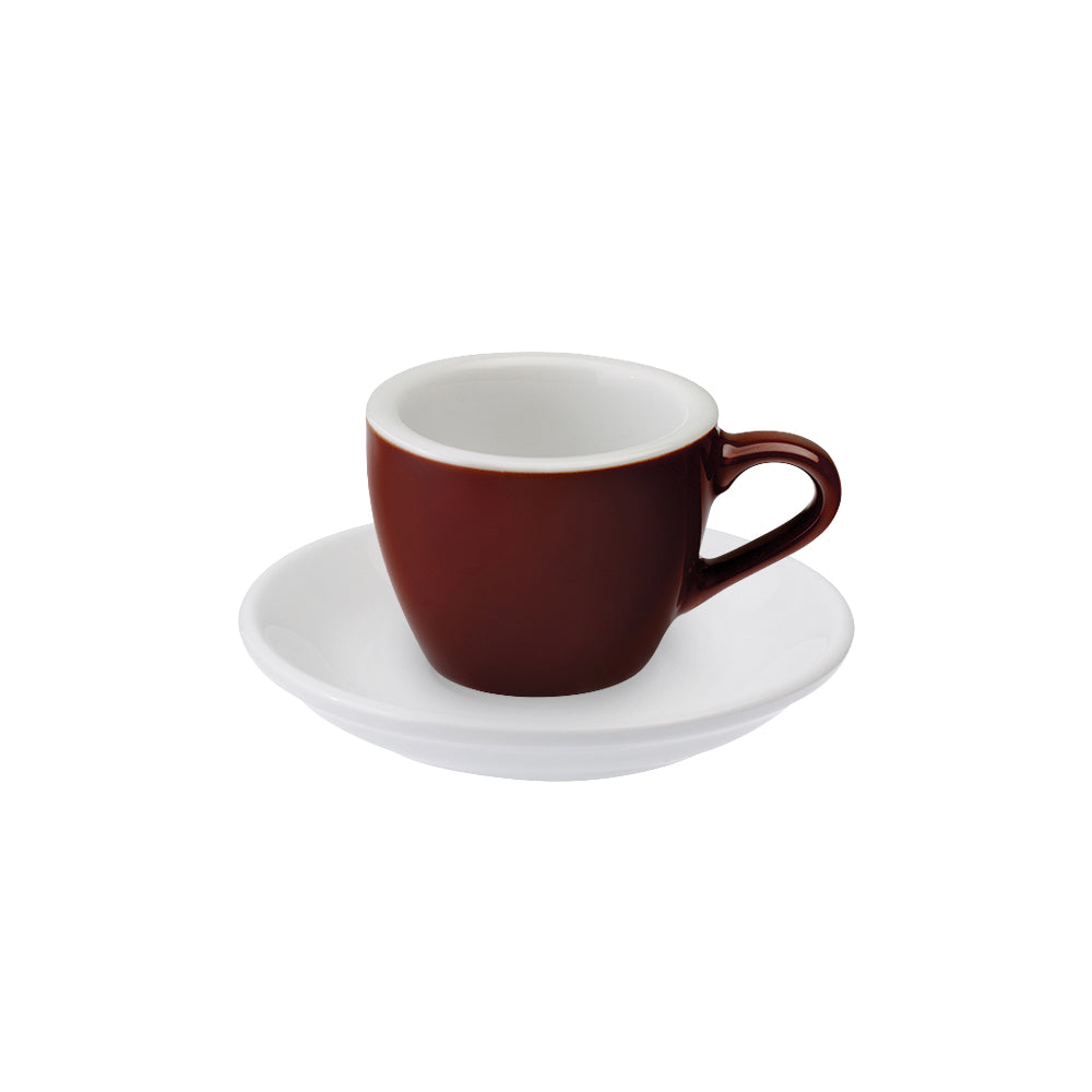 Loveramics Egg Espresso Cup (80ml) and Saucer (11.5cm) Set