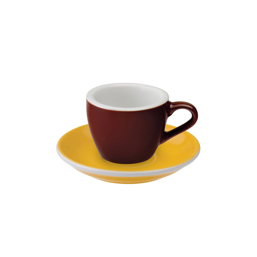Loveramics Egg Espresso Cup (80ml) and Saucer (11.5cm) Set