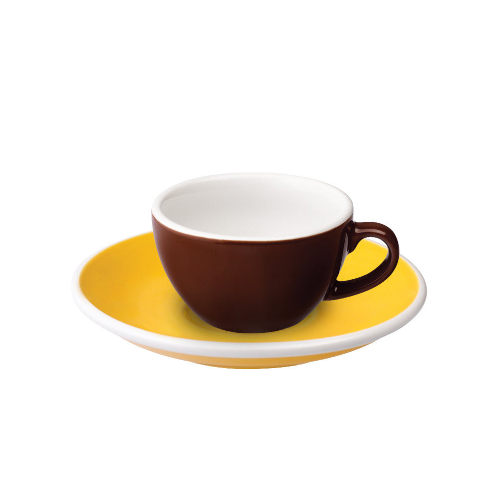 Loveramics Egg Flat White Cup (150ml) and Saucer (14.5cm) Set