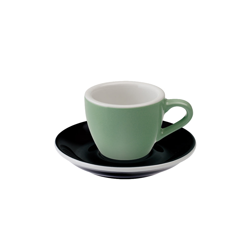Loveramics Egg Espresso Cup (80ml) and Saucer (11.5cm) Set