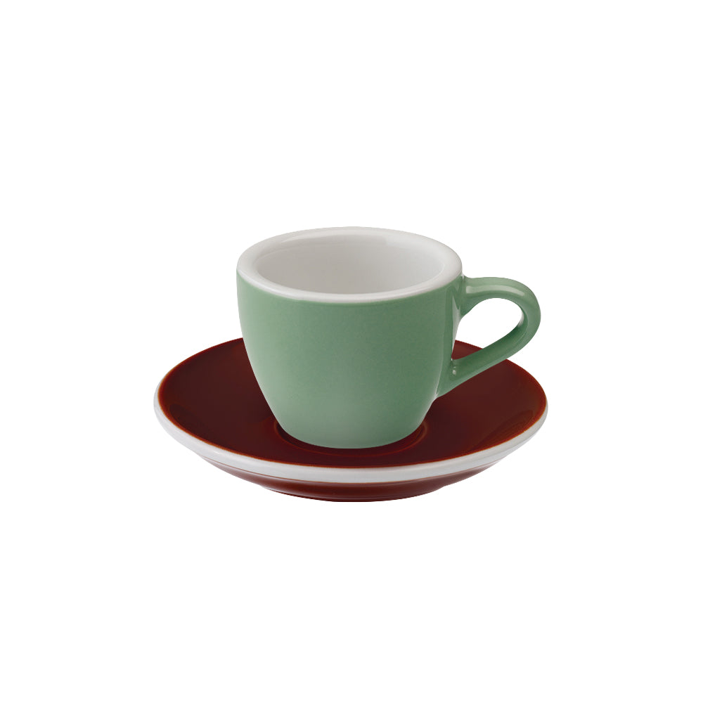Loveramics Egg Espresso Cup (80ml) and Saucer (11.5cm) Set
