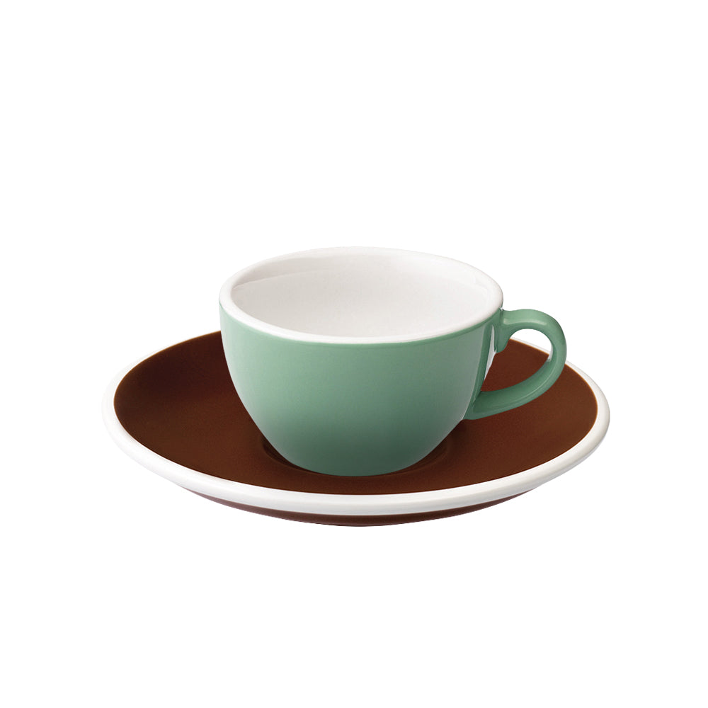 Loveramics Egg Flat White Cup (150ml) and Saucer (14.5cm) Set