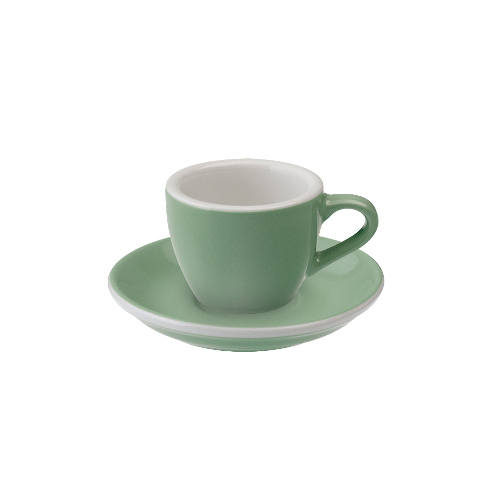 Loveramics Egg Espresso Cup (80ml) and Saucer (11.5cm) Set