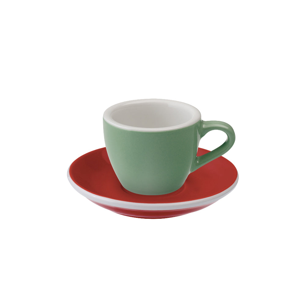 Loveramics Egg Espresso Cup (80ml) and Saucer (11.5cm) Set