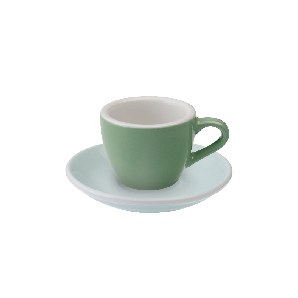 Loveramics Egg Espresso Cup (80ml) and Saucer (11.5cm) Set