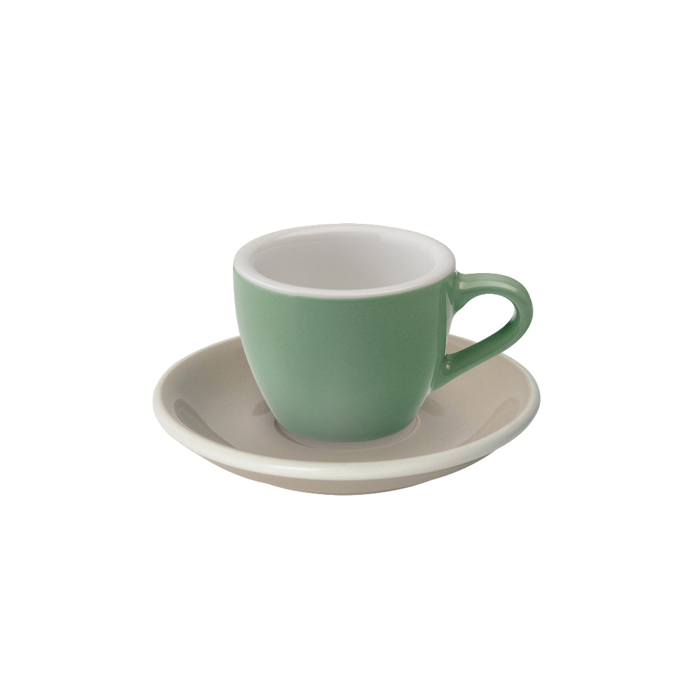 Loveramics Egg Espresso Cup (80ml) and Saucer (11.5cm) Set