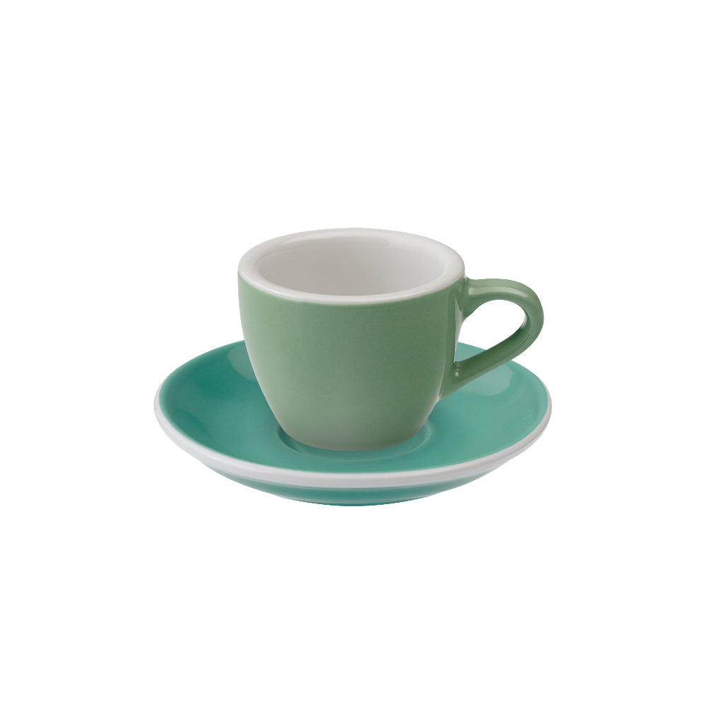 Loveramics Egg Espresso Cup (80ml) and Saucer (11.5cm) Set