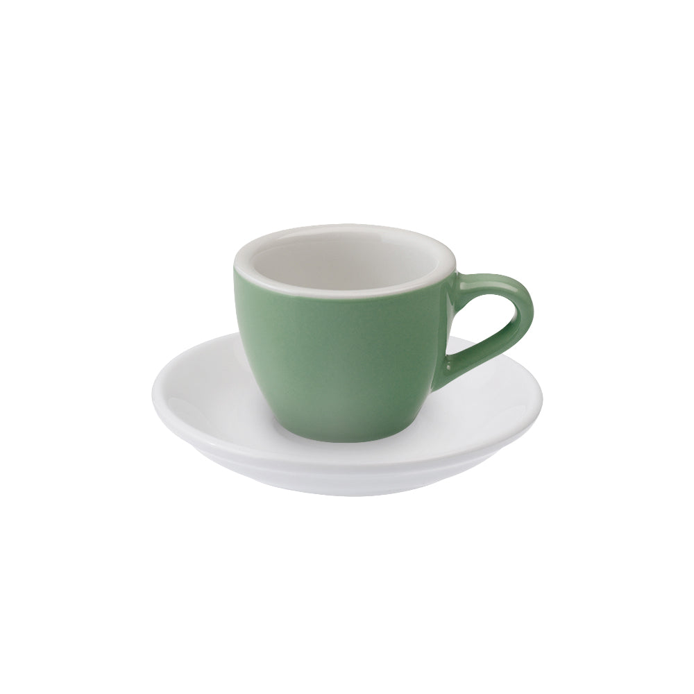 Loveramics Egg Espresso Cup (80ml) and Saucer (11.5cm) Set