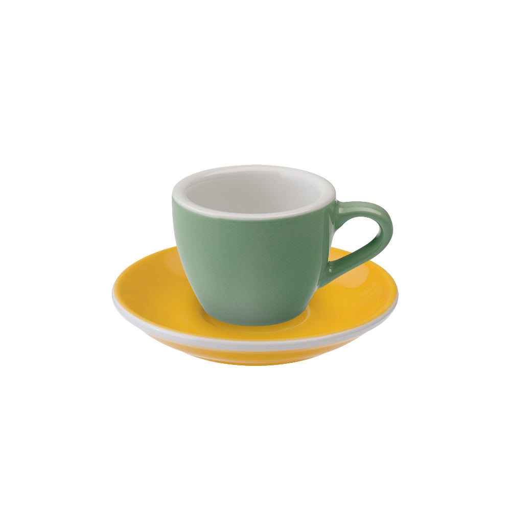 Loveramics Egg Espresso Cup (80ml) and Saucer (11.5cm) Set