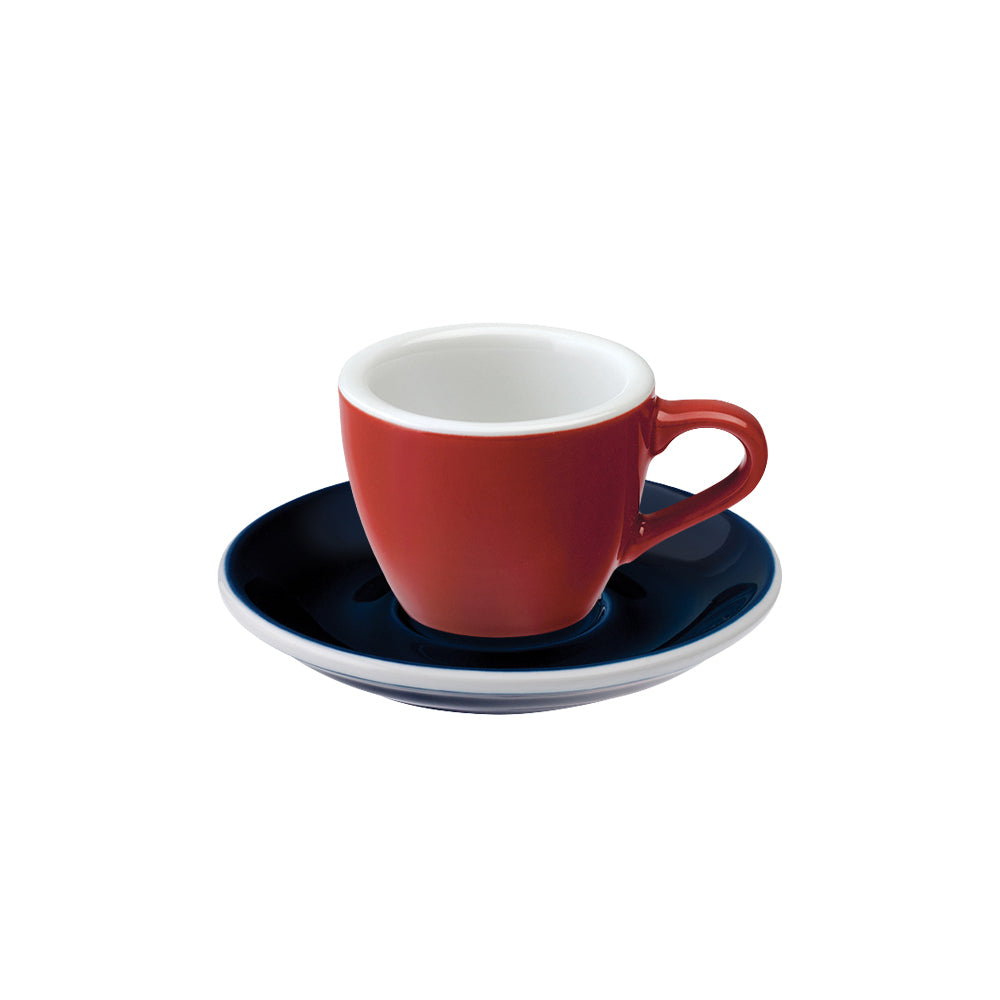 Loveramics Egg Espresso Cup (80ml) and Saucer (11.5cm) Set
