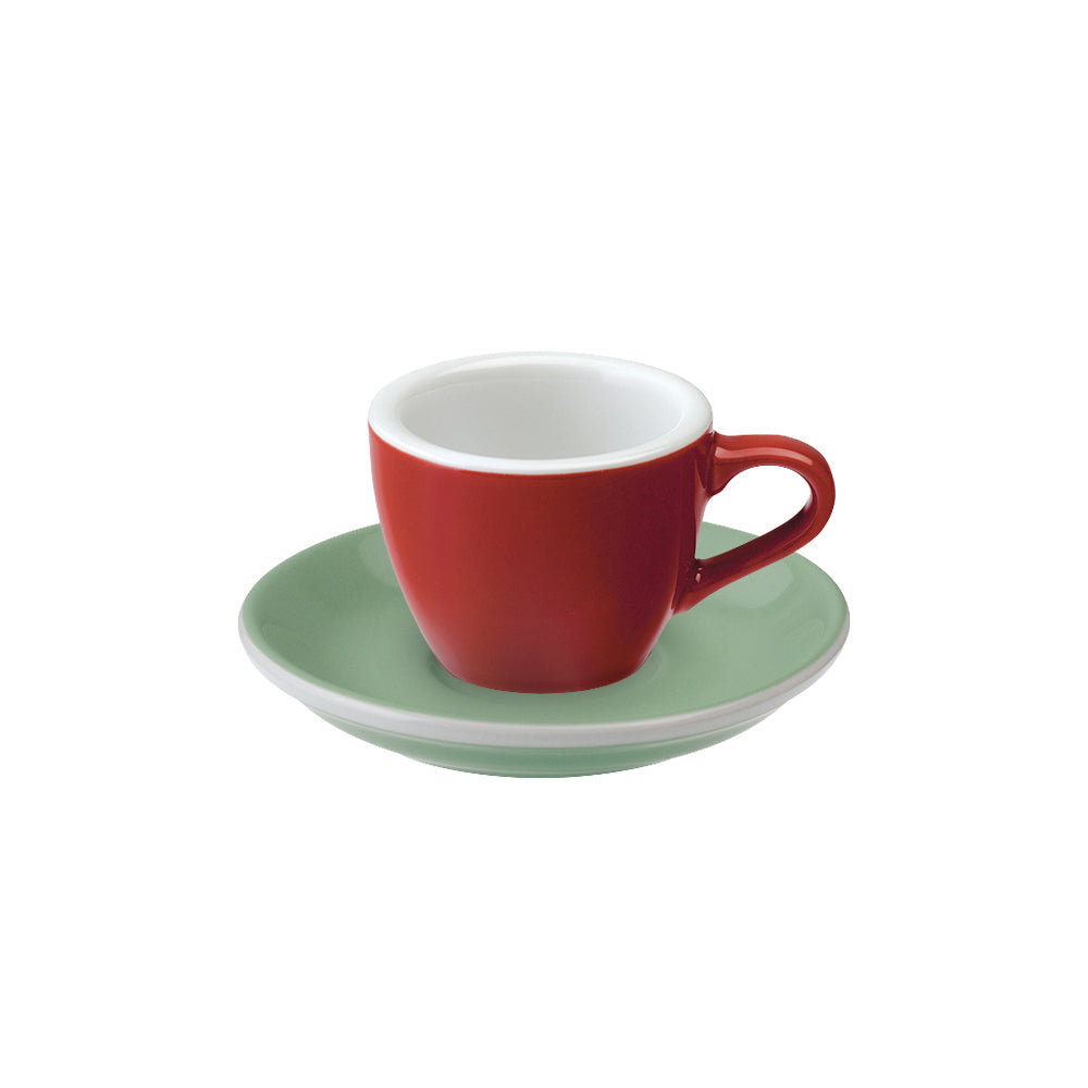 Loveramics Egg Espresso Cup (80ml) and Saucer (11.5cm) Set