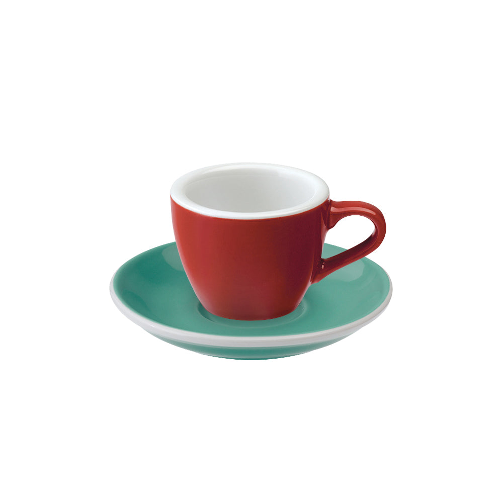 Loveramics Egg Espresso Cup (80ml) and Saucer (11.5cm) Set