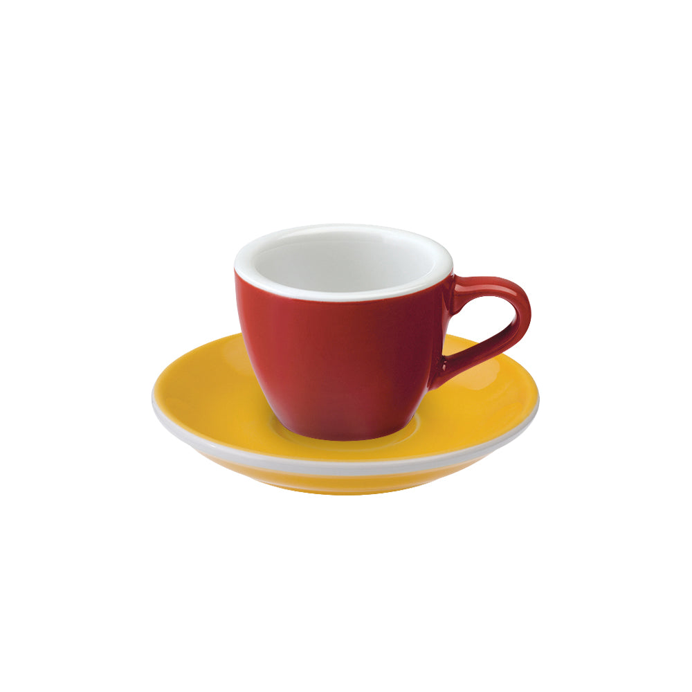 Loveramics Egg Espresso Cup (80ml) and Saucer (11.5cm) Set