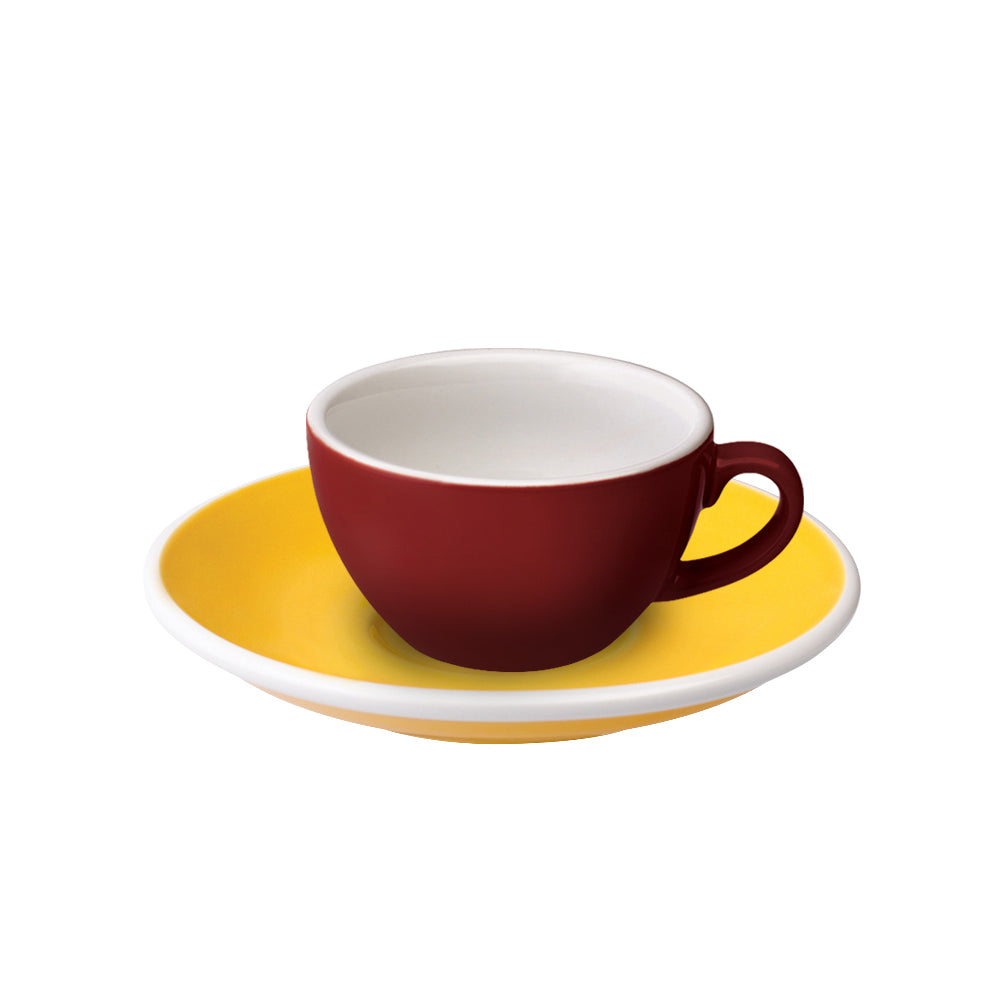 Loveramics Egg Flat White Cup (150ml) and Saucer (14.5cm) Set