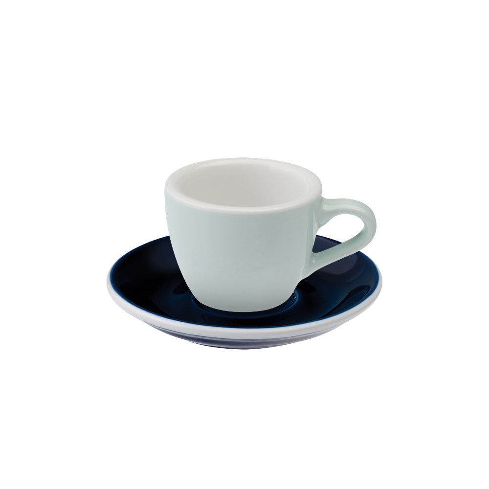 Loveramics Egg Espresso Cup (80ml) and Saucer (11.5cm) Set