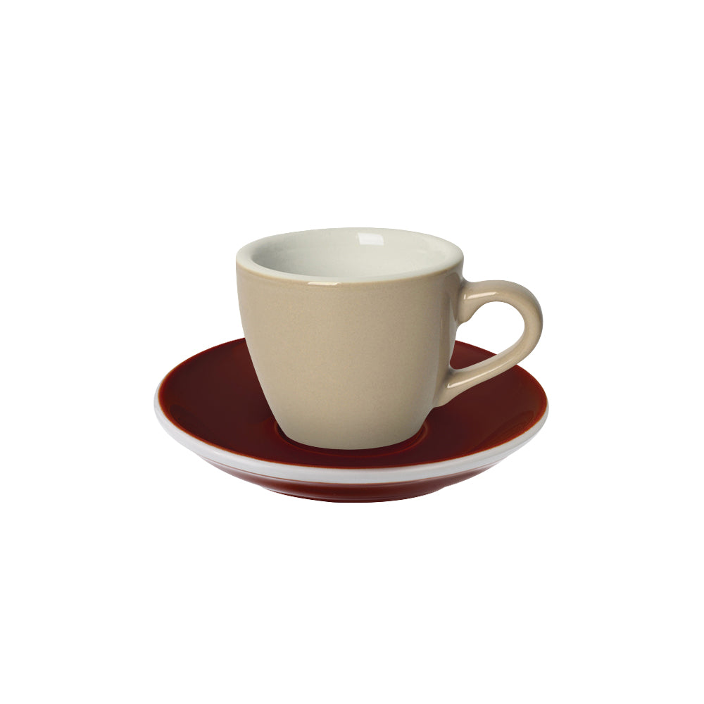 Loveramics Egg Espresso Cup (80ml) and Saucer (11.5cm) Set