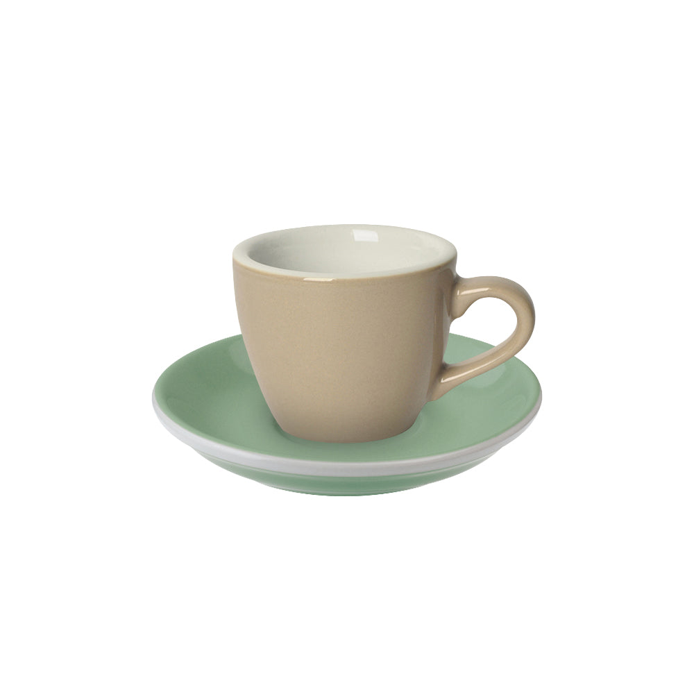 Loveramics Egg Espresso Cup (80ml) and Saucer (11.5cm) Set