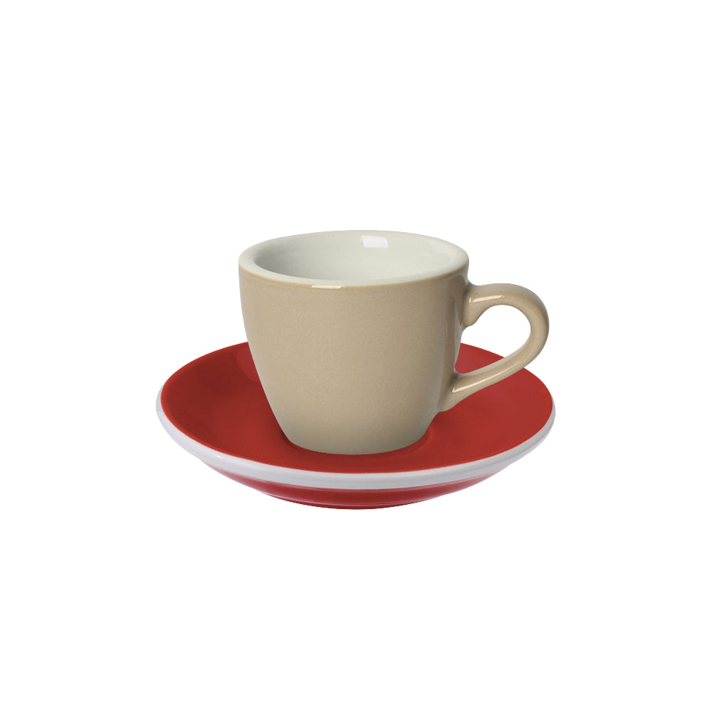 Loveramics Egg Espresso Cup (80ml) and Saucer (11.5cm) Set