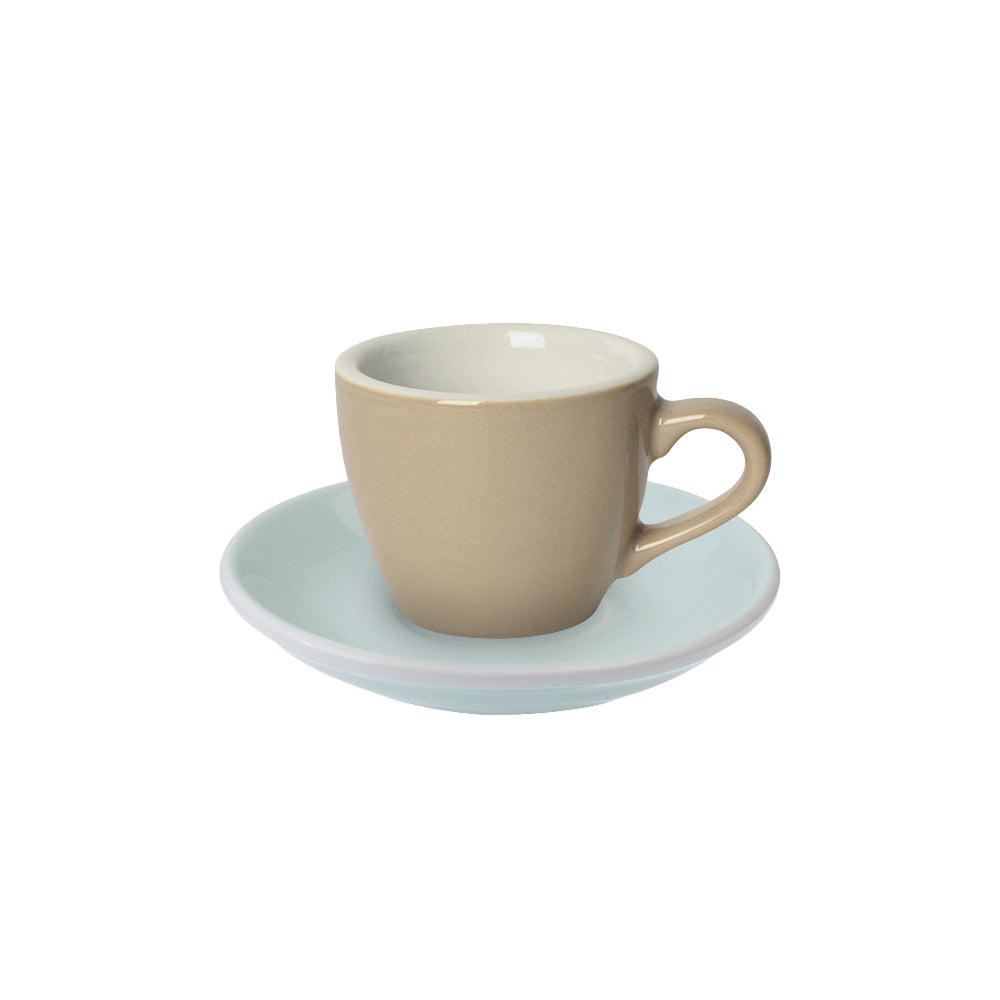 Loveramics Egg Espresso Cup (80ml) and Saucer (11.5cm) Set