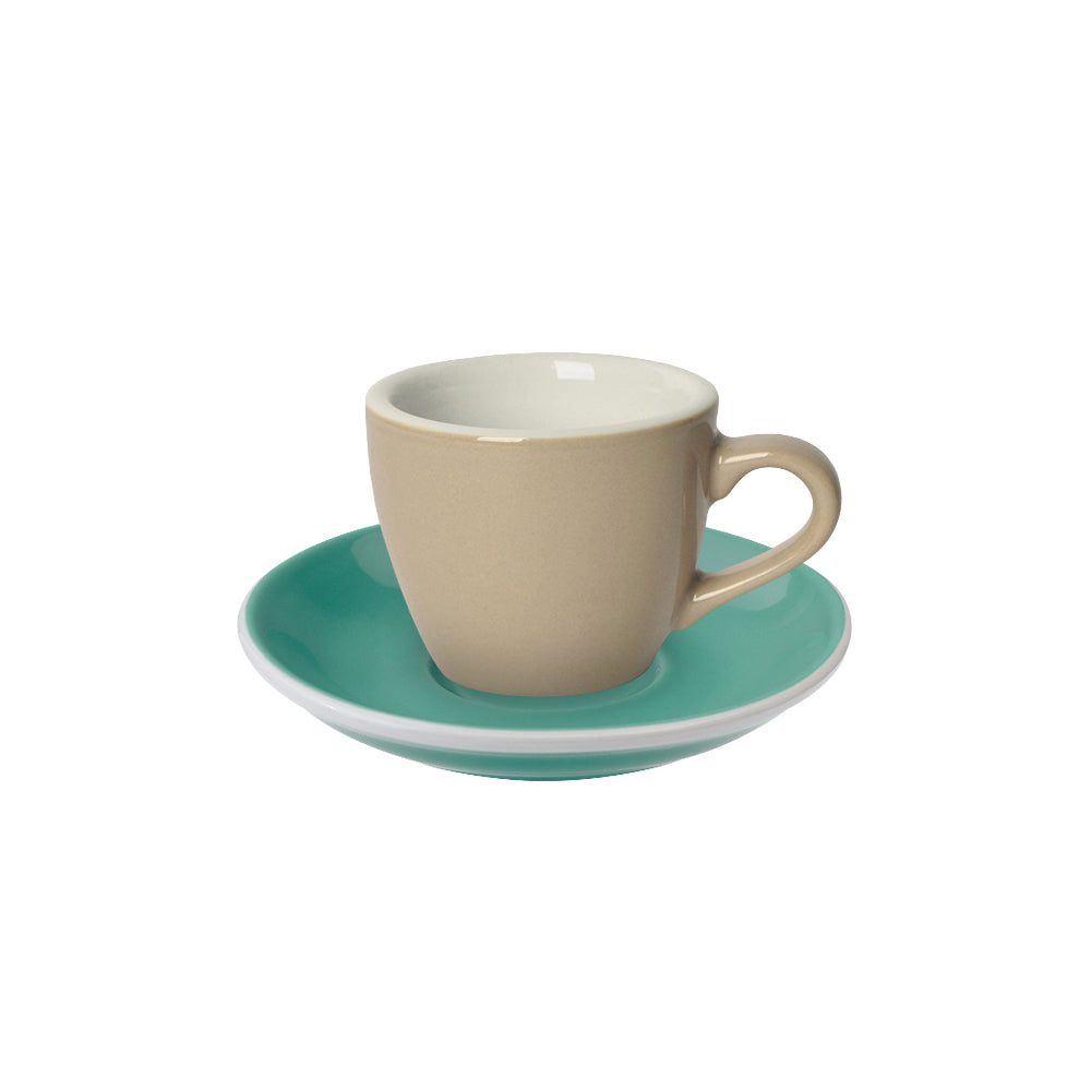 Loveramics Egg Espresso Cup (80ml) and Saucer (11.5cm) Set