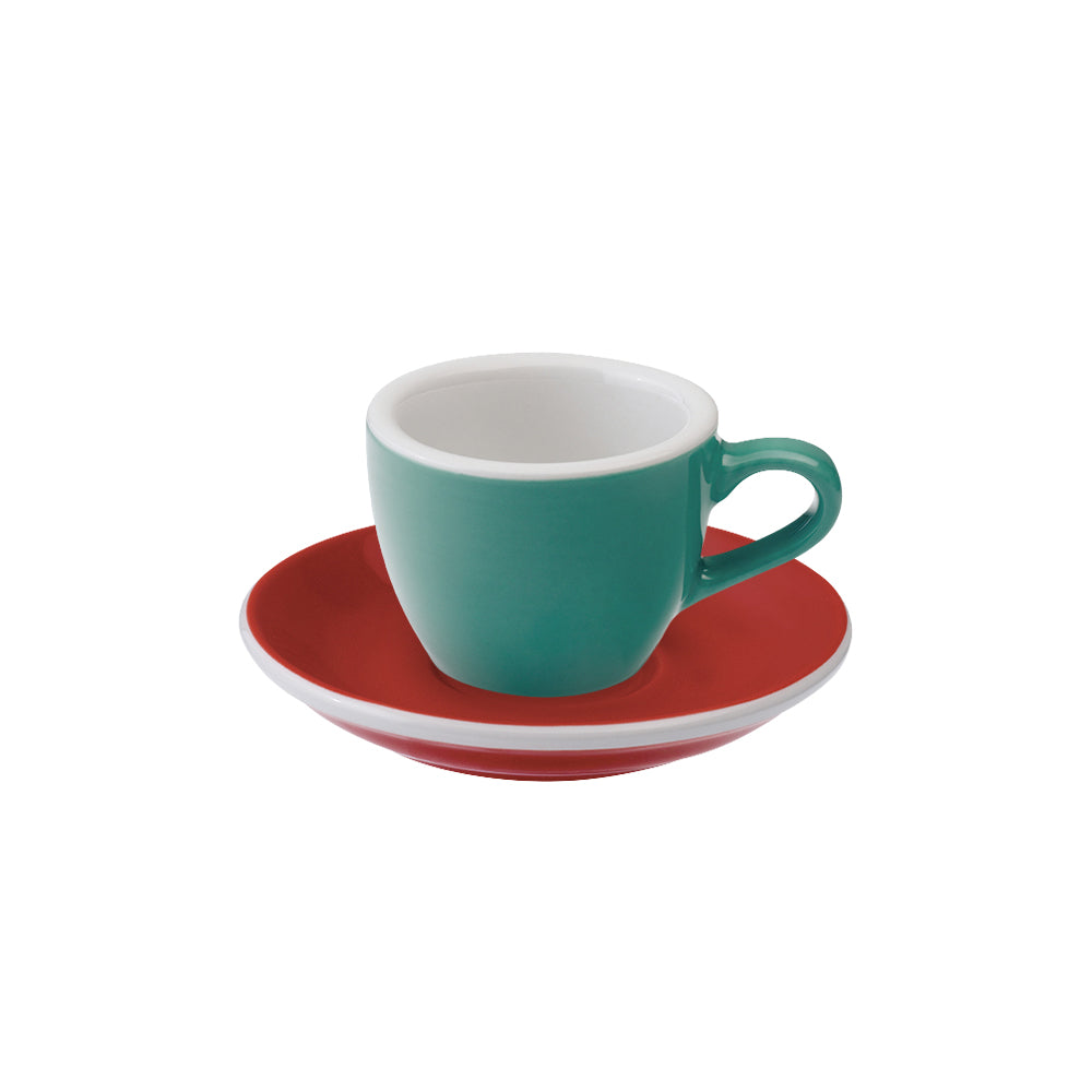 Loveramics Egg Espresso Cup (80ml) and Saucer (11.5cm) Set