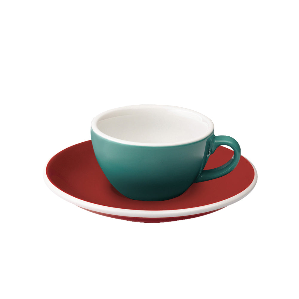 Loveramics Egg Flat White Cup (150ml) and Saucer (14.5cm) Set
