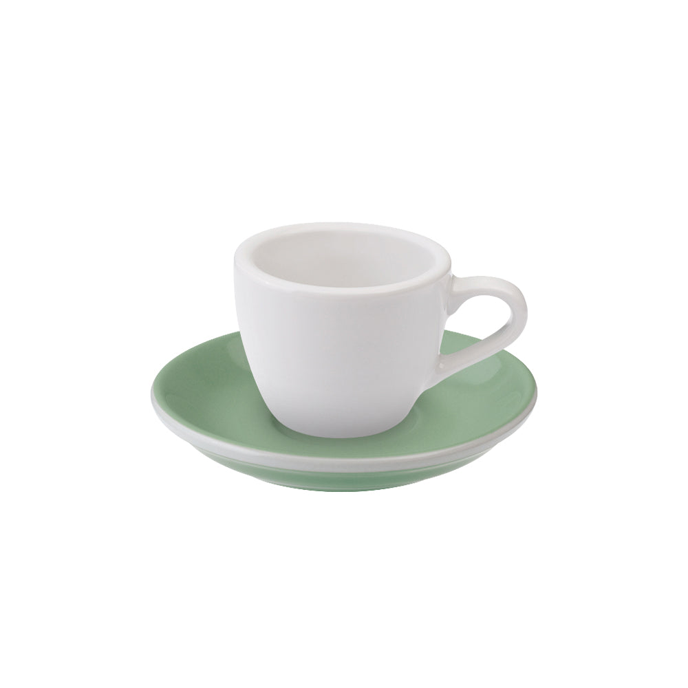 Loveramics Egg Espresso Cup (80ml) and Saucer (11.5cm) Set