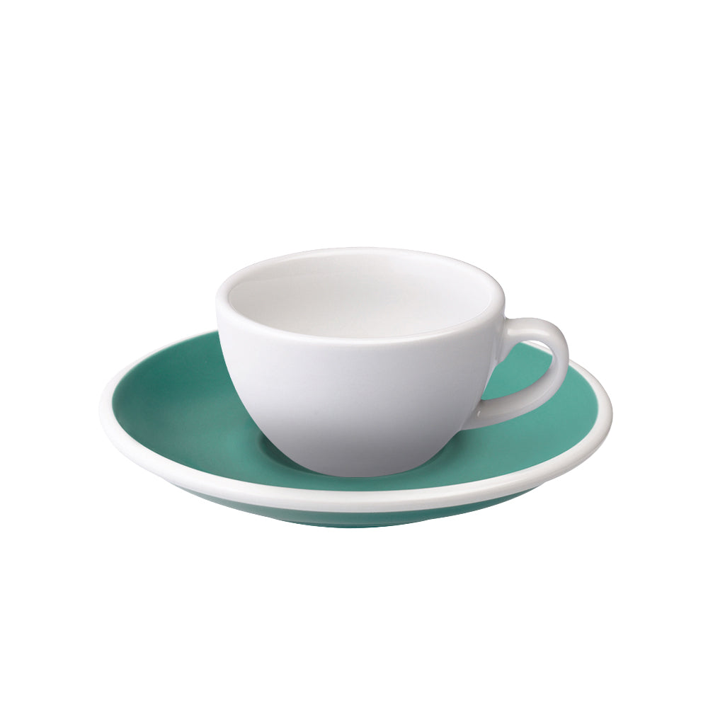 Loveramics Egg Flat White Cup (150ml) and Saucer (14.5cm) Set