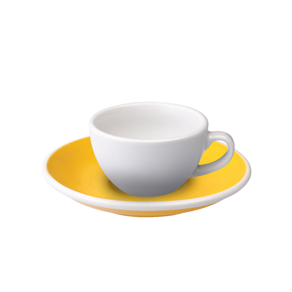 Loveramics Egg Flat White Cup (150ml) and Saucer (14.5cm) Set